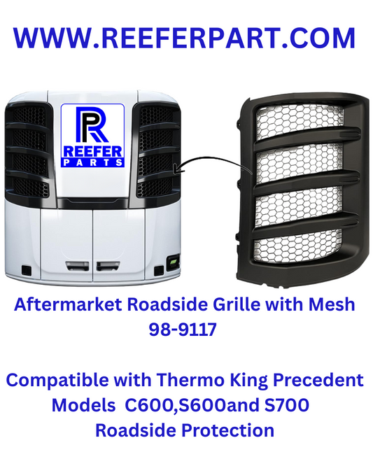 Thermo King Precedent C-600 / S-600 Roadside Grille with Mesh (Aftermarket Part Number: 98-9117